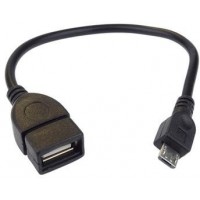 Kabel USB 2.0 A-B micro OTG, 0,2 m