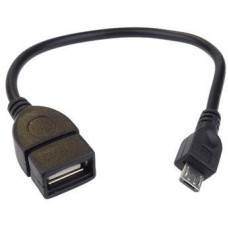 Kabel USB 2.0 A-B micro OTG, 0,2 m